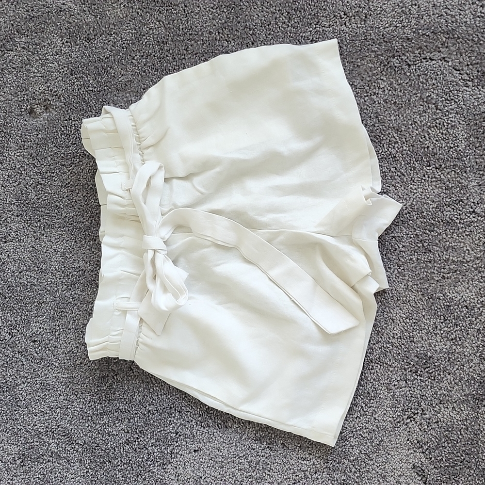 Linen Paperbag Shorts M